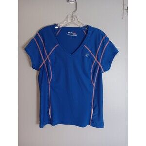 Fila Sport Running Shirt Sz Large Women’s Media Pocket Wicking Glow In Dark